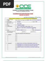 Examination Form