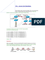 CCNA Access List Questions