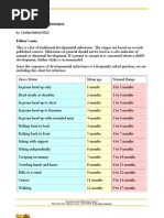 Developmental Milestones