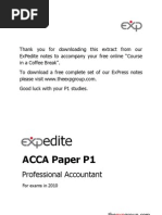 ACCA Paper P1: Professional Accountant