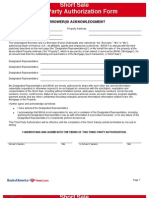 Bank of America Short Sale Forms