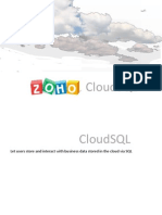 Zoho Cloud SQL