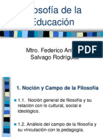 Filosofia de La Educacion