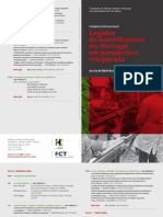 Colóquio Legados Do Autoritarismo em Portugal em Perspectiva Comparada