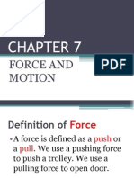 CHAPTER 7 Force and Motion Form 2