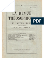 La Revue Théosophique, Le Lotus Bleu #11, Janvier 1931