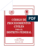 Codigo Procesal Civil Distrito Federal - Mexico