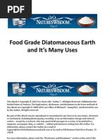 Food Grade Diatomaceous Earth and It's Many Uses