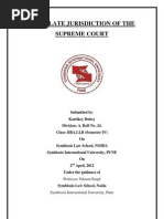 Appellate Jurisdiction of The Supreme Court