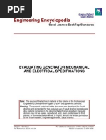 Evaluating Generator Mechanical and Electrical Specifications