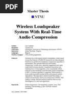 Wireless Loudspeaker System With Real Time Audio Compression