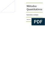 Exercícios de Métodos Quantitativos