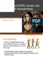 FOXP2 and Neanderthals