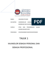 ISU DAN ETIKA DALAM KAUNSELING - Kaunselor Sebagai Personal Dan Sebagai Profesional