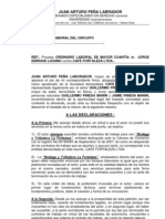 Contestación Demanda Laboral de Jorge Enrique Lozano Contra Cafe Fortaleza Ltda. (Juan Arturo Peña)