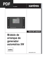 XANTREX AGS Modulo Arranque Generador Automatico Serie XW Manual Usuario ES