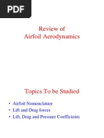 Review of Airfoil Aerodynamics