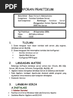 Laporan Praktikum Database Server