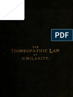 The Homeopathic Law of Similarity Dr. Von Grauvogl