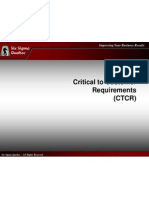 Critical To Customer Requirements