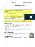 Ice Breaking Activities
