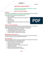 Nebosh IGC Element 3. Organizing Health and Safety (Notes)