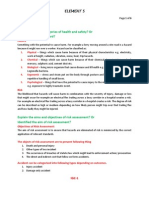 Nebosh IGC Element 5. Rish Assessment (Notes)