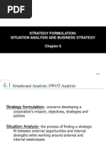 Strategy Formulation: Situation Analysis and Business Strategy