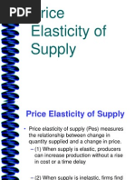 Price Elasticity of Supply