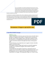 Mechanism of Magneto-Optical (MO) Disk: 1. Data READ/WRITE Principle