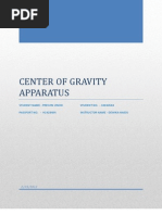 Center of Gravity Apparatus