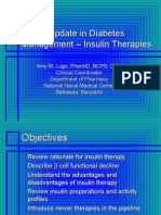 Update in Diabetes Management - Insulin Therapies