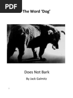 The Word Dog': Does Not Bark