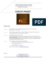 Coach'S Packet: Check List