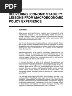 Delivering Economic Stability