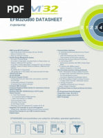 Efm32G890 Datasheet: EFM32G890 Microcontrollers Are Suited For All Battery Operated Applications