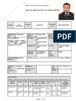 Personal Profile and History of Employment: Mohamed Adel Elreedy (2 Engineer at On Shore Mechanical Engineer)