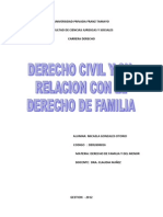 El Codigo Civil y Su Relacion Con El Derecho de Familia