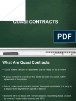 Quasi Contracts: Group 13