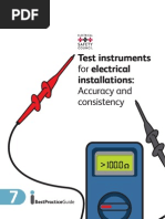 Test Instruments Installations:: For Electrical Accuracy and Consistency