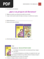 Actividades Del Proyecto de Literatura de 3