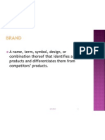 A Name, Term, Symbol, Design, or Combination Thereof That Identifies A Seller's Products and Differentiates Them From Competitors' Products