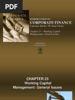 Chapter 23 - Working Capital Management - General Issues