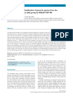 Rapid and Accurate Identification of Genomic Species From The Acinetobacter Baumannii (Ab) Group by MALDI-TOF MS