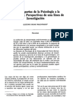 4 Algunos Aportes de La Psicologia A La Gerontologia