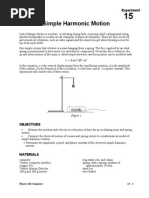15 Simple Harmonic Motion