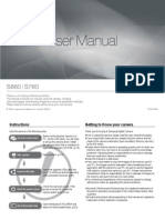 Samsung S860 Manual