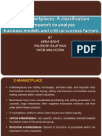 B2B Emarketplaces: A Classification Framework To Analyse Business Models and Critical Success Factors