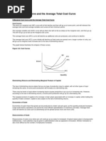 II - Marginal Cost Curve and The Average Total Cost Curve Cost Curves