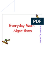 Everyday Math Algorithms